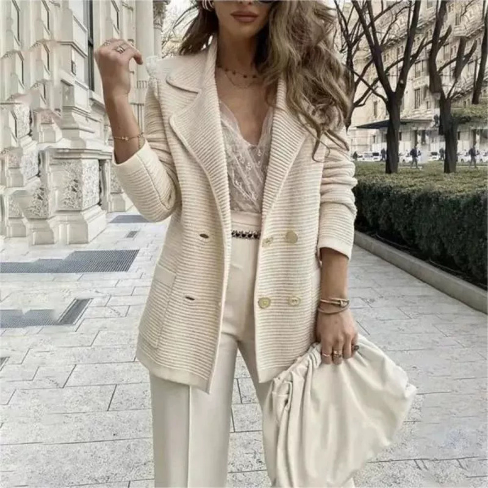 ZARA Spring Summer Casual Short Knit Long Sleeve Jacket Top